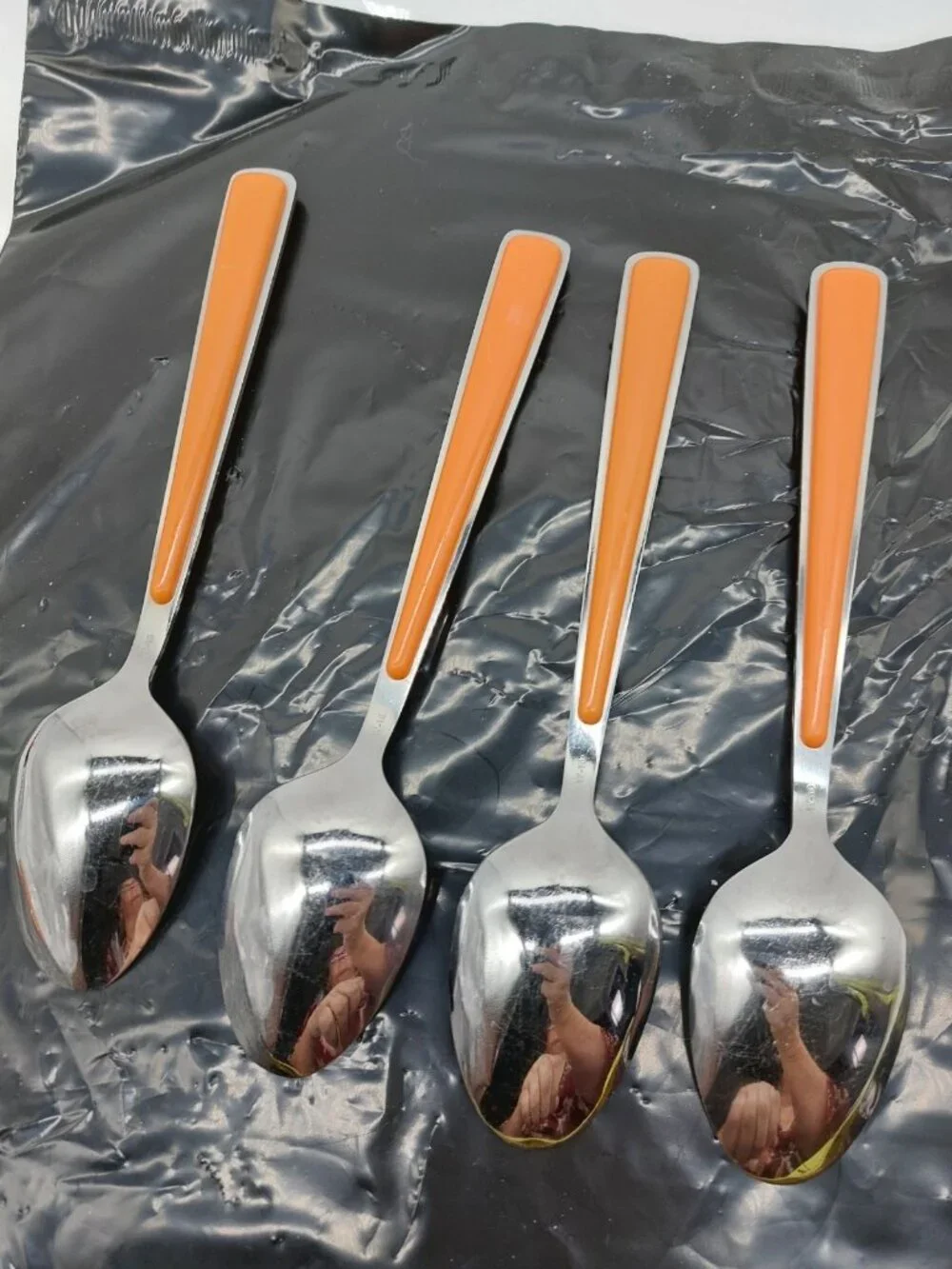 Fiesta Flatware Merengue Place Dinner Spoons 8